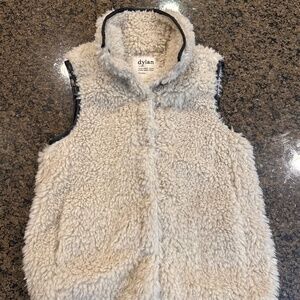Dylan Cozy Sherpa Vest Cream Women's Size Small